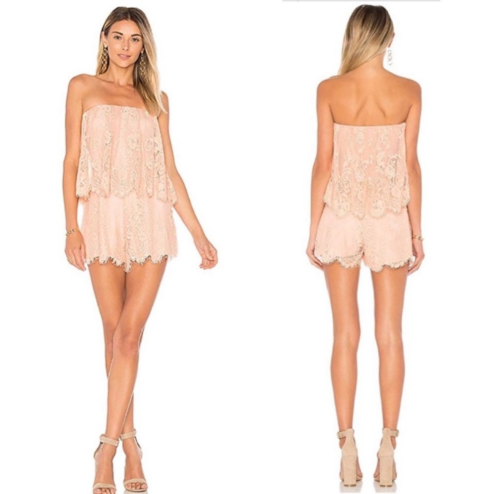Lovers + Friends Kristine romper. Blush pink. Size extra small. Great condition.